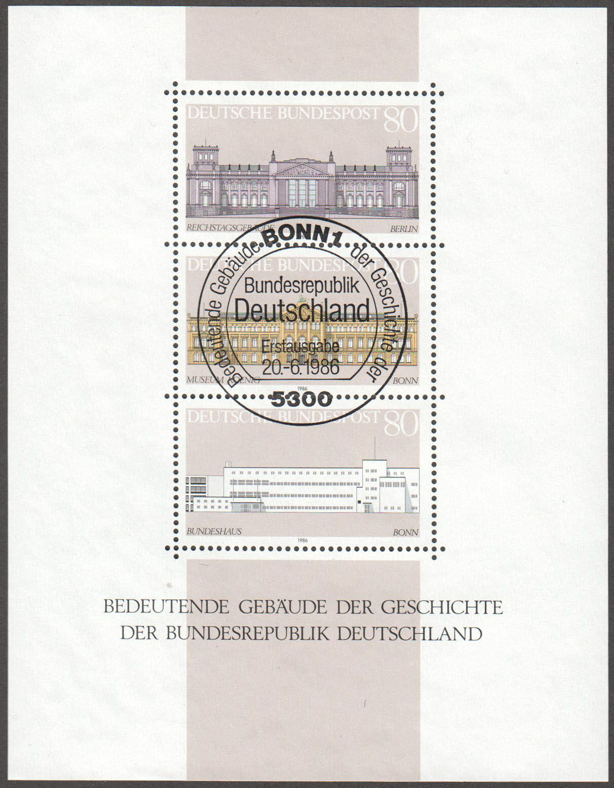 Germany Scott 1466 Used S/S (A1-18) - Click Image to Close